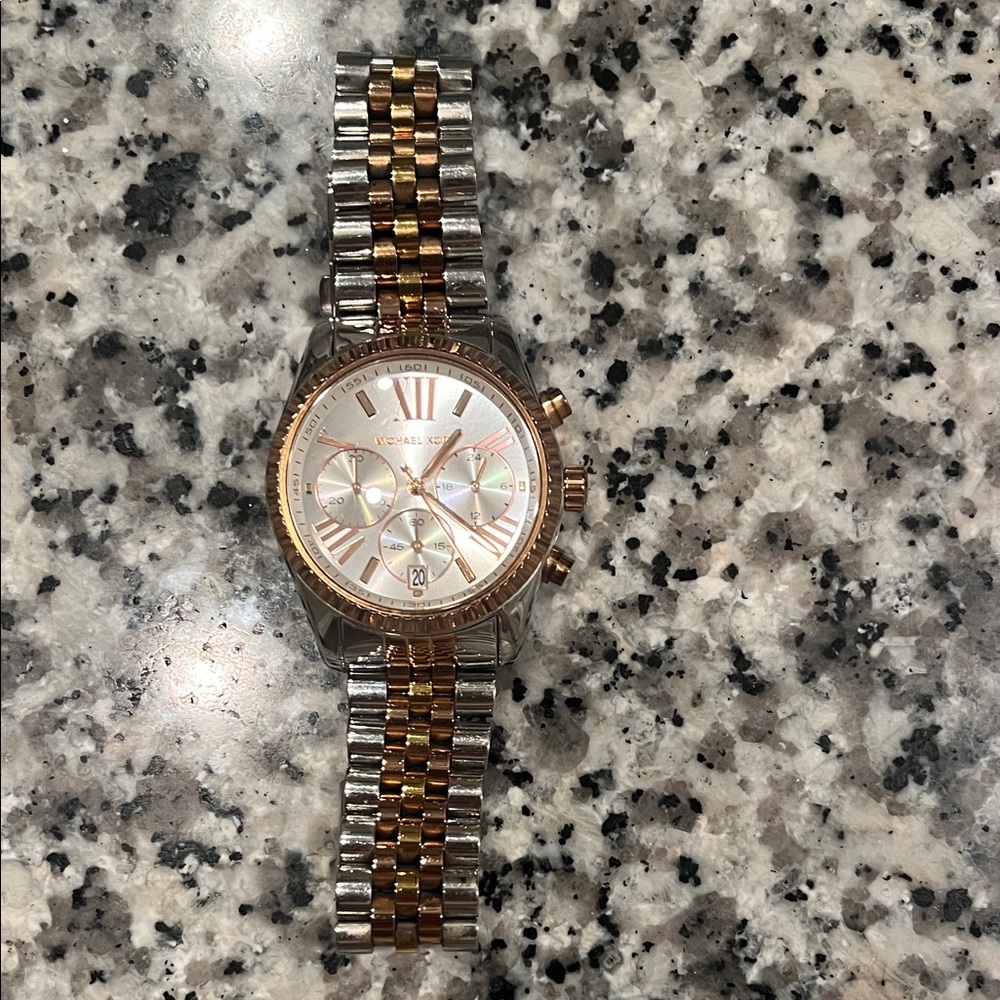 Michael Kors Two-Tone Silver and Gold Watch